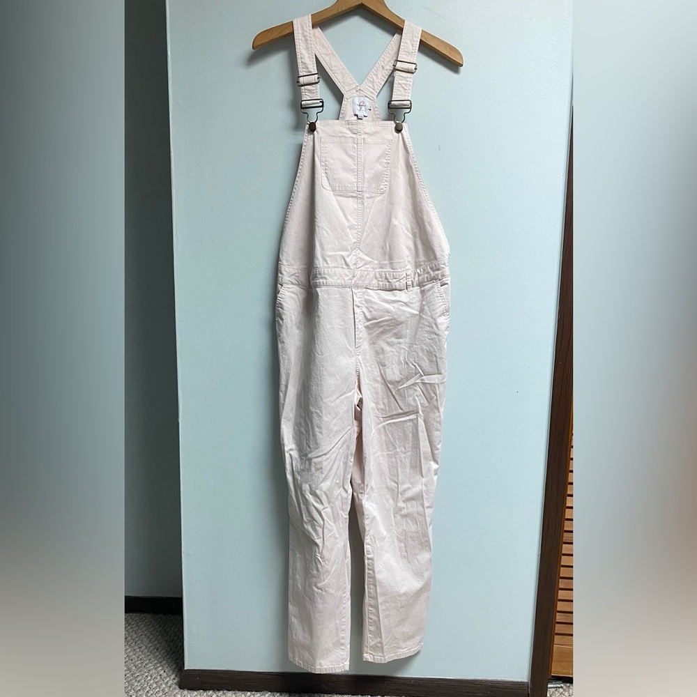 The Nines by HATCH Light Pink Cotton Overalls